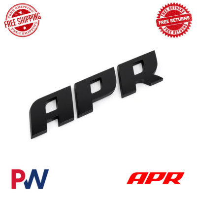 APR 3D-design Badge in Satin Black Finish | 4.25 in x .875 in x .125 in Size