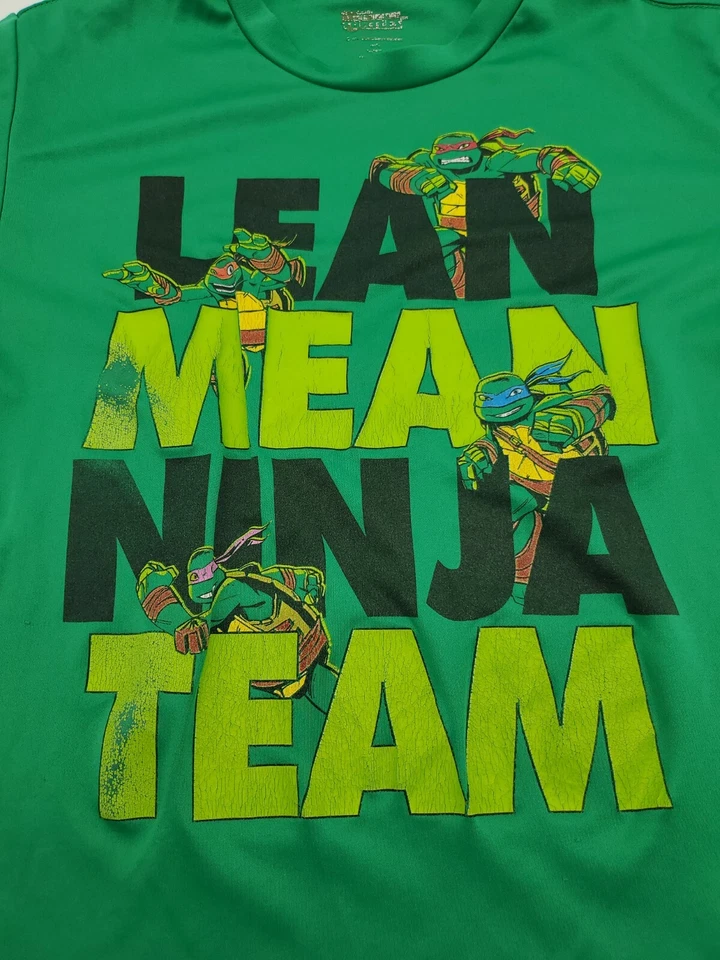 Ninja Turtles T-shirt Youth Boys (14-16) XLarge TMNT Green Graphic Print..#14758 - Image 2 of 4