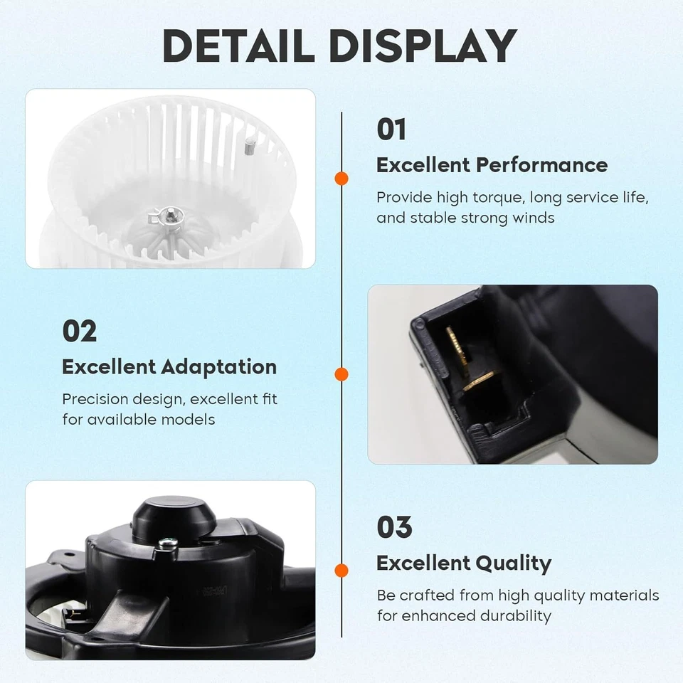 A/C Heater Blower Motor Fan fit for 2004-2006 Scion xA /xB 2003-2005 Toyota Echo Foto 3 de 4