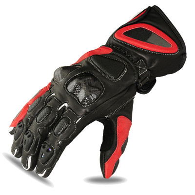 Motorradhandschuhe Motorrad Rennhandschuhe Rindsleder Fahrer Biker 1664 LRG
