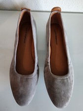Lucky Brand Womens Caliz Gray Suede Ballet Flats Shoes 8 Medium