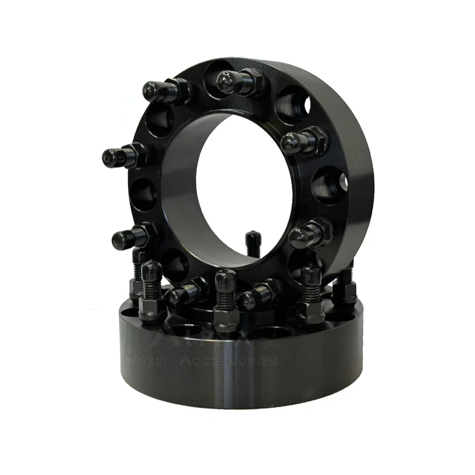 Adaptadores de 4 ruedas 8x6,5 a 8x180 centrados en buje 2" de grosor para Chevy GMC 2500 HD 3500 Foto 2 de 4