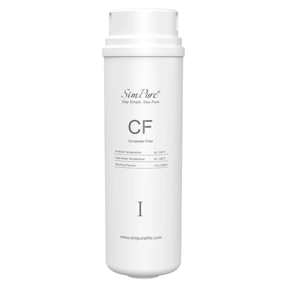 3 Year Set CT RO Water Filter Cartridge Replacement For SimPure Q3-600 RO System - Image 3 of 4