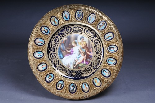 Imperialer Mitteltisch, Rahmen und obere Halterung aus Porzellan mit Bronze im S - Picture 9 of 21