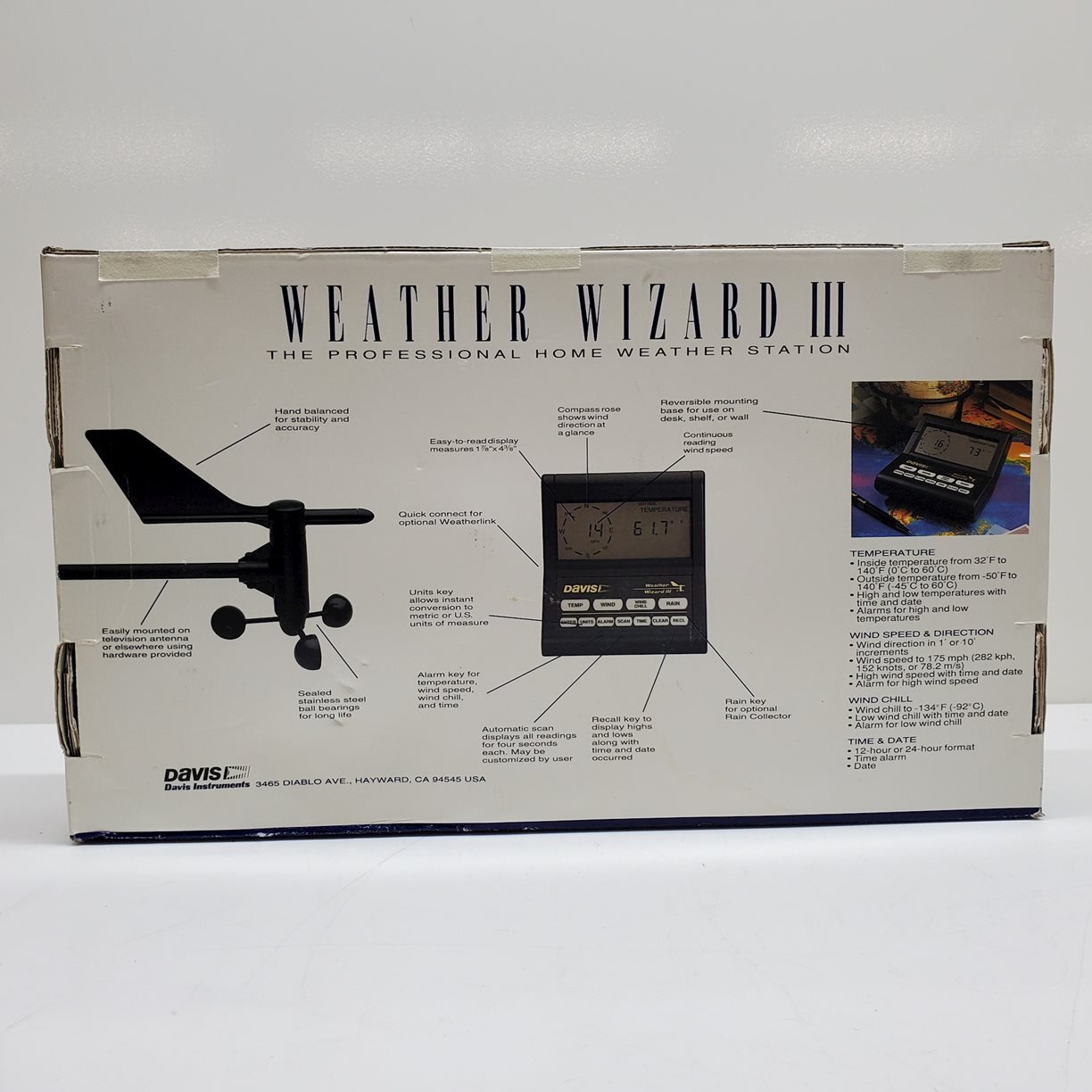 Davis Instruments Weather Wizard III Professional Home Weather Station eBay