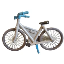 Fisher Price Loving Family Bike Bicycle Vehicle Accessory Gray Blue Vintage 1997