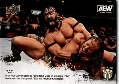 2022 Upper Deck AEW Match Dated Moments #15 PAC