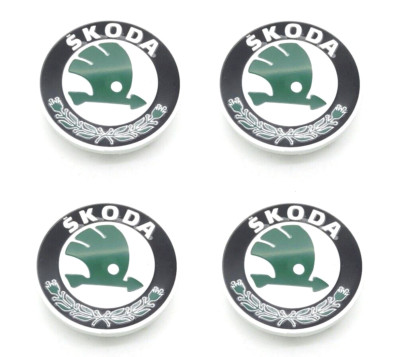 4x Original Skoda Felgendeckel Felgenkappe Nabendeckel Nabenkappe 6U0601151L MHB