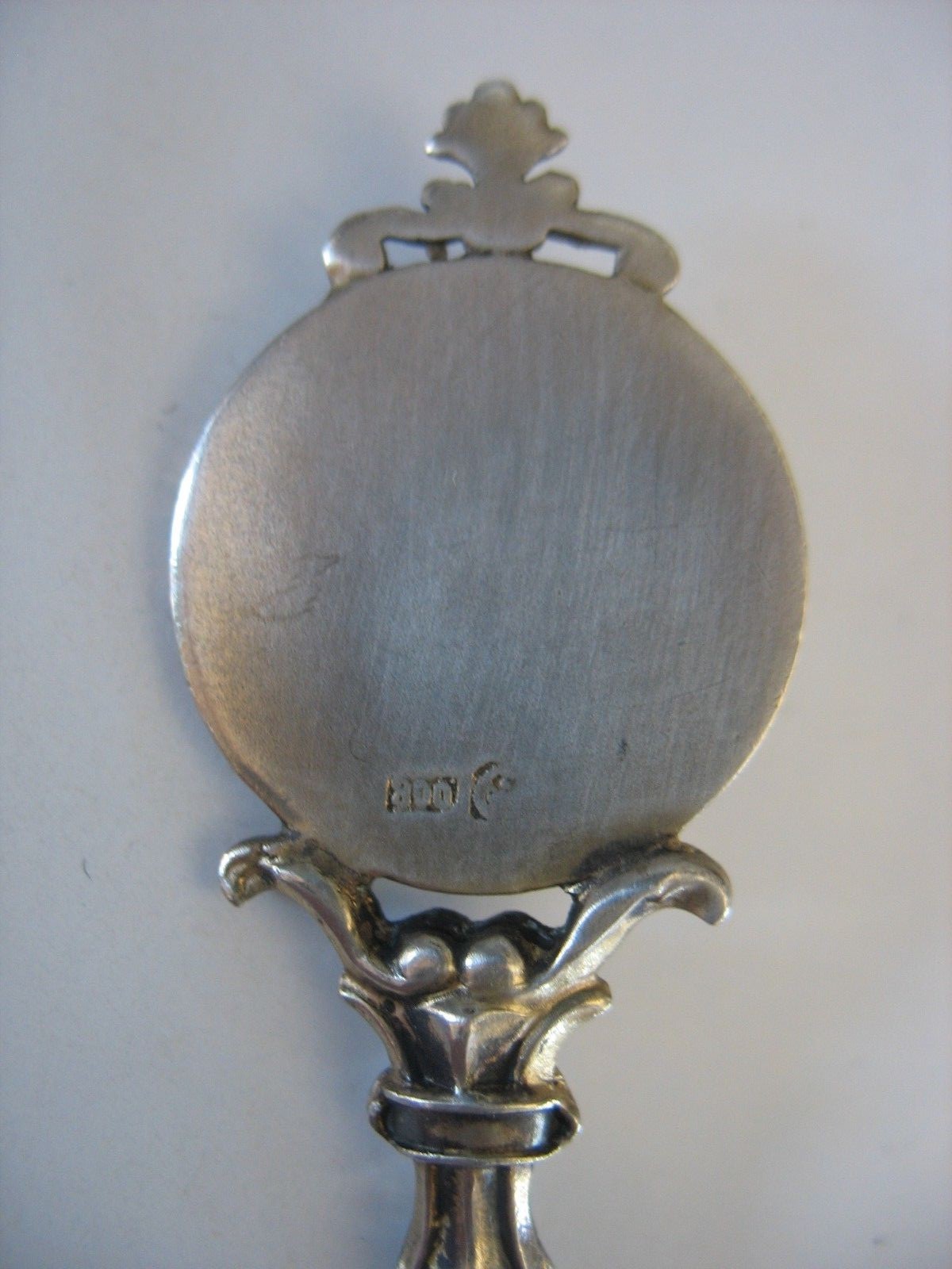 Vintage 800 Silver Hannover Germany Souvenir Spoon enamel Crest Seal on