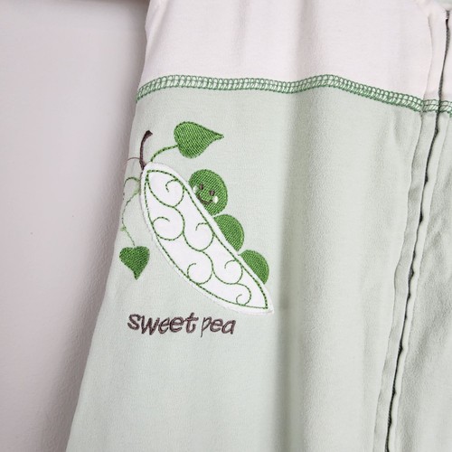 Paquete de 2 sacos de dormir rosa verde talla M 6-12 m Halo / Burt's Bees - Imagen 6 de 14