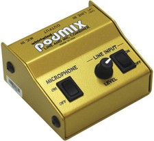 Whirlwind Podmix 2-channel Mic / Line Mixer With Di Box