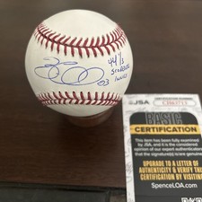 Zac Gallen Signed Ball Scoreless Innings. JSA CERT