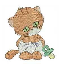 MACCHINA RICAMO DISEGNI USB - COLLEZIONE GATTINI BAMBINO 4X4 GATTO SIMPATICO ANIMALE