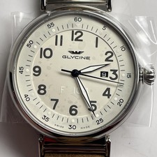 Glycine F104 Watch Swiss Auto Exhibition Saphire Crystal GLO125 New Box Papers