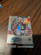 Brian Cole II 2020 Panini Prizm Draft Picks Rookie Auto Silver Prizm 🔥 Vikings 