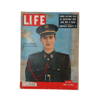 LIFE Magazine June 24 1957 Prince Juan Carlos King Spain Chiang Kai-shek Winston