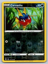 Carvanha 162/264 Reverse Holo SWSH08: Fusion Strike Pokemon Card - NM