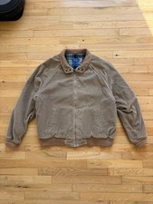 Vintage PenWest Pendleton Jacket Mens XL Plaid Lined Bomber USA Made Corduroy