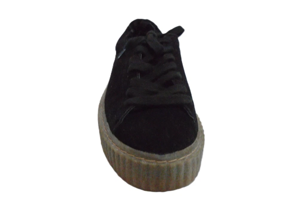DEEP 7 THICK SOLE BLACK TRAINERS LADIES WOMANS UK 6 - EUR 39 - Image 3 of 4
