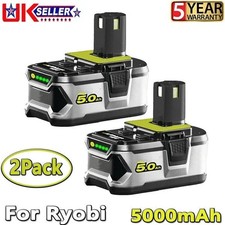2Pack 18V 5.0Ah Lithium Battery For Ryobi P108 ONE+ Plus RB18L40 RB18L50 P104 UK
