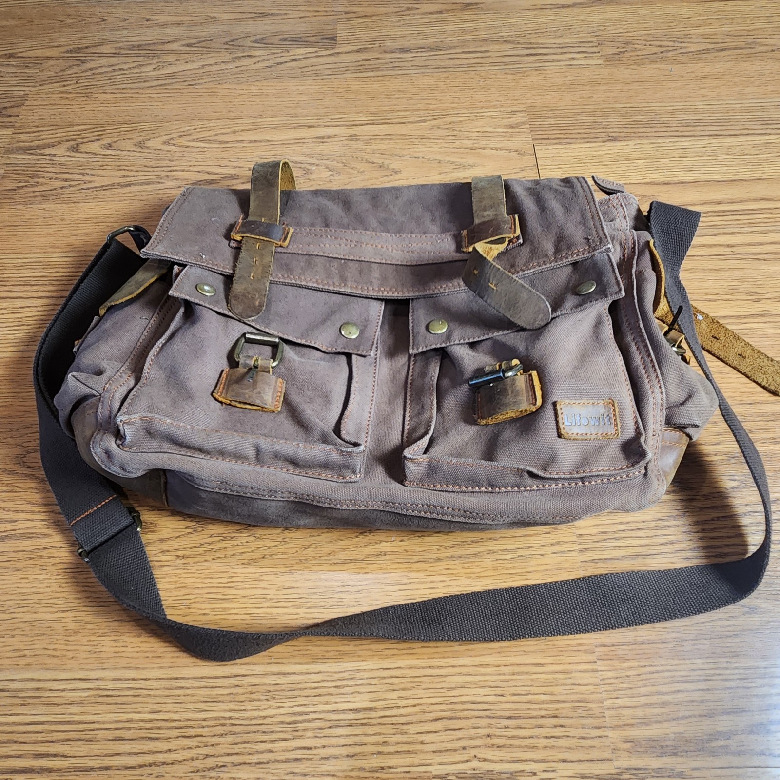 Lifewit Messenger Laptop Brown Casual Bag