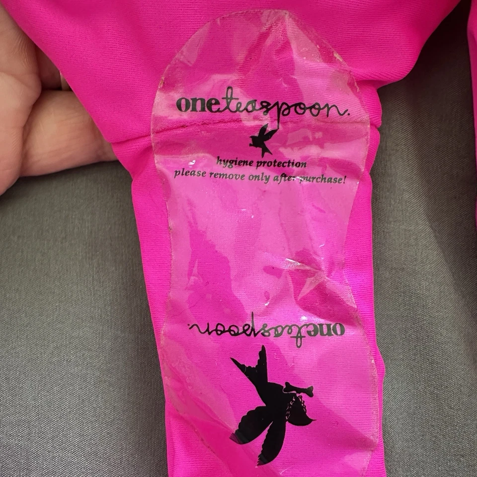 Parte inferior de bikini de natación grande magenta de una cucharadita nueva sin etiquetas vacaciones en la playa Foto 4 de 4