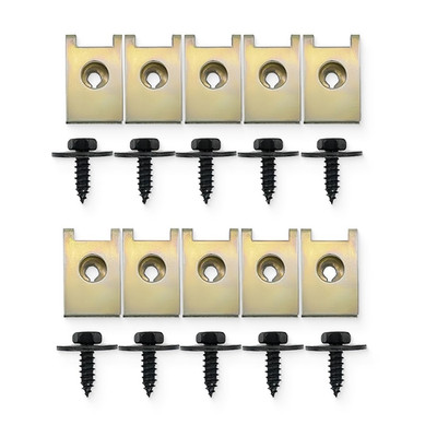 Blechmutter Schraube Mutter Clip Kit, 20 Stück Edelstahl Karosserieschrauben Ede