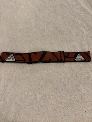 #ad JT PROFLEX PAINTBALL MASK 33 THREADS BROWN STRAP ONLY GREAT CONDITION $40.00