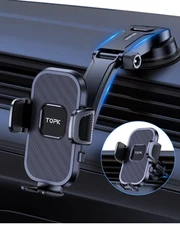 TOPK Car Phone Holder Gravity Stand for iPhone 14,15, 16, 17, Samsung Galaxy