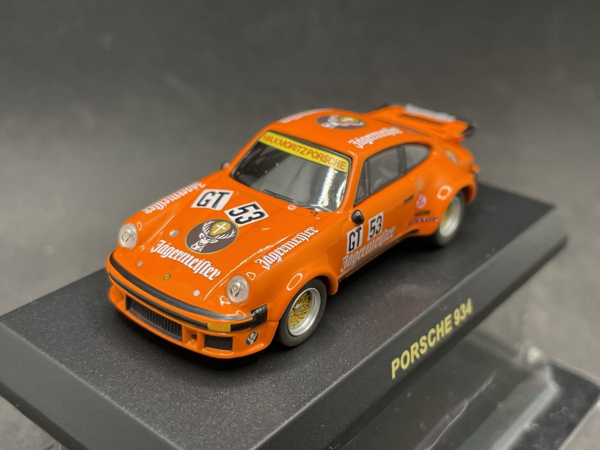 Kyosho 1/64 Jägermeister Porsche 934 #53 '76 Nurburgring diecast