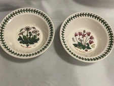 2 Botanic Garden 6.5” Bowls Susan Williams-Ellis PORTMEIRION Made In England
