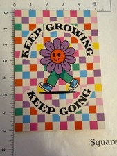POSTCARD: Keep Growing Keep Going. Flower