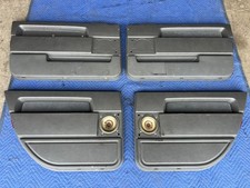 1989-1995 Volvo 740 940 Sedan Front Rear RH LH Door Card Set Gray OEM #3644EM