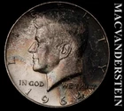 1964 Kennedy Half Dollar- Silver- Choice Gem Brilliant Unc- Toned #L5463