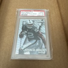 2014 Panini Prizm Khalil Mack RC light blue wave Prizm Rookie #218 PSA 10 /99