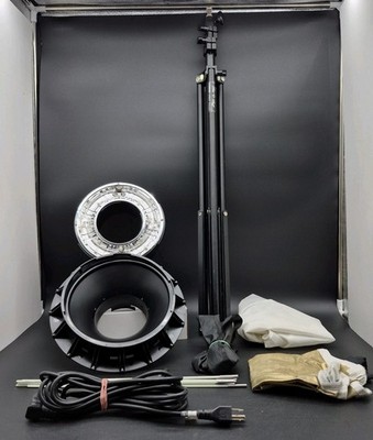 Paul C. Buff AlienBees ABR800 Ring Flash Kit LS3050 Stand Tested Working
