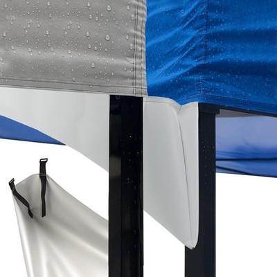 10 Foot Canopy Rain Gutter W/ Hook & Loop Outdoor Accessory Instant Pop Up