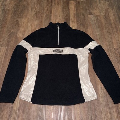 Vintage Sportalm Premium 1/4 Zip Fleece Jacket Women s size 40 Shimmery EUC