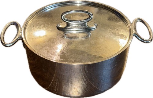 Sur La Table Large Stainless Steel 10” Stock Pot With Lid Silver Cookware Soup - Picture 4 of 14