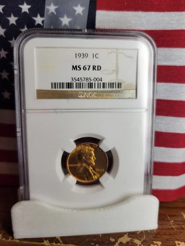 1939-P Lincoln Wheat Cent  ""NGC  MS67 RD""  ((Fantastic Slab))   3545785-004