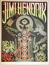 2021 Jimi Hendrix -50th Anniversary The Cry of Love Poster by Palehorse