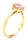 GENUINE 1.02 Cts MORGANITE SOLITAIRE RING 10K GOLD - Free Certificate Appraisal — photo 2