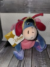 Disney Store Butterfly Eeyore Winnie the Pooh Bean Bag Plush 8" Stuffed Toy NWT