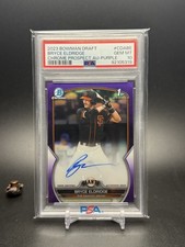 2023 Bowman Draft 1st Auto Purple Refractor /250 #CDA-BE Bryce Eldridge PSA 10