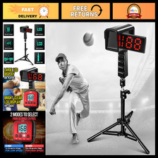 Pistola de radar de béisbol con trípode, pantalla LED LCD, medición de velocidad para softbol