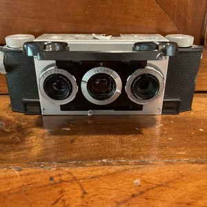 Vintage Stereo Realist 35mm Camera f3.5 Dual Lens Untested Large Collection