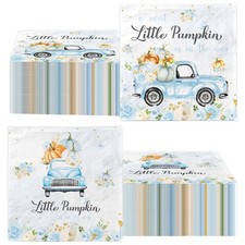 A Sweet Little Pumpkin is on The Way Napkins Boy Baby Shower Decorations