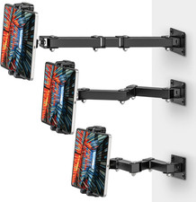 Tablet Wall Mount Holder, 3-Stage Extendable Arm, 360  Rotating under Cabinet or