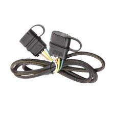 16AWG 4FT 4-Pin Flat Trailer Wiring Extension Male to Female Connector