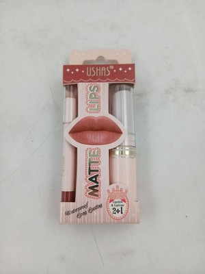 Matte Lip Liner + Lipstick Set -Boxed-USHAD Matte Lips Rossetto Waterproof
